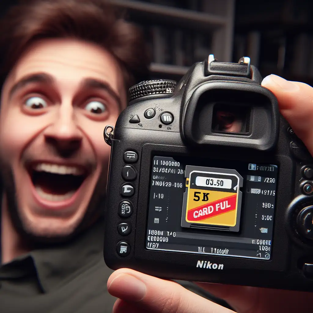Nikon Camera New Sd Card Says Full