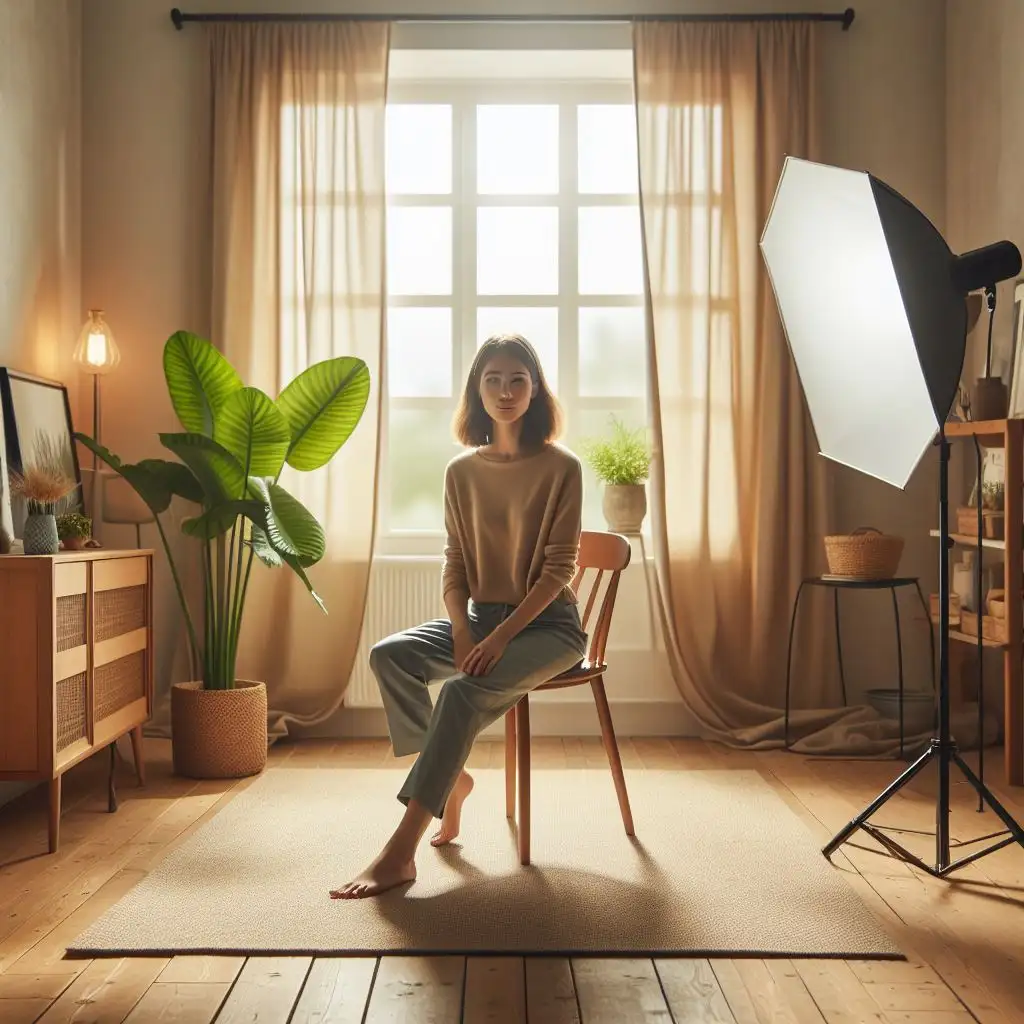 Setting up lighting for portraits for beginners at home